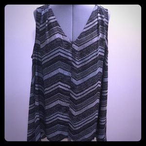 Sleeveless V-Neck Blouse